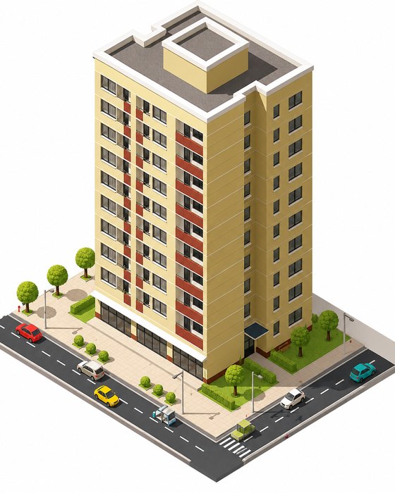 High rise residential building