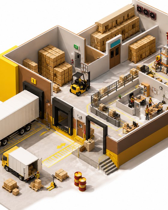 Warehouse and logistics facility